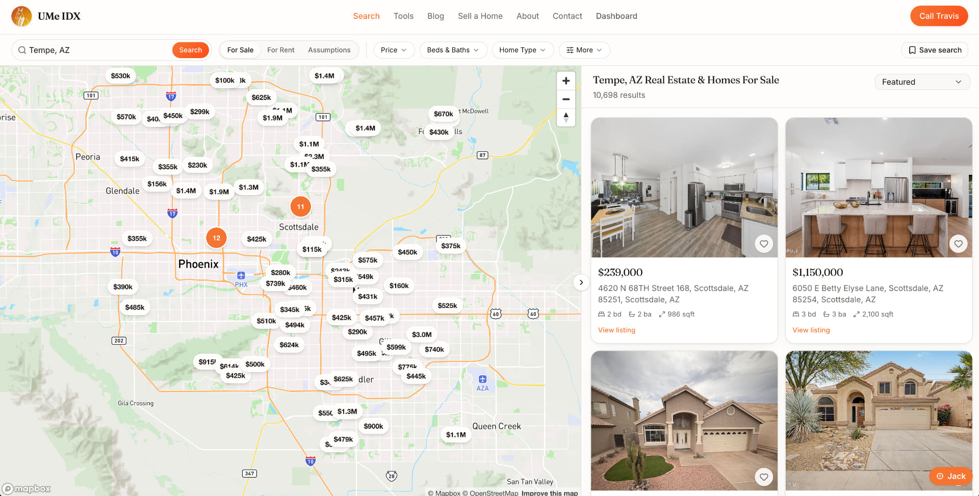 Branded IDX search for agents